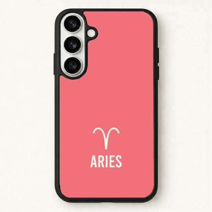 Aries Pastel Zodiac Phone Case for Galaxy S26 Plus
