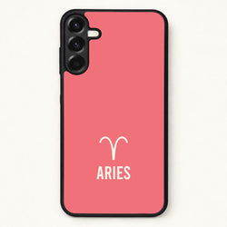 Aries Pastel Zodiac Phone Case for Galaxy A57