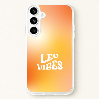Leo Vibes Gradient Zodiac Phone Case for Galaxy S26