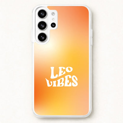 Leo Vibes Gradient Zodiac Phone Case for Galaxy S26 Ultra