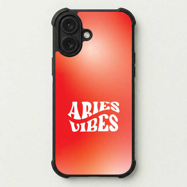 Aries Vibes Gradient Zodiac Phone Case — Bumper case