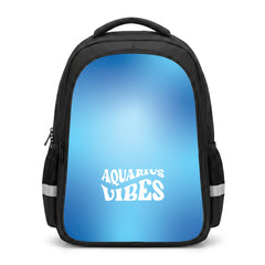 Aquarius Vibes Gradient Zodiac Backpack