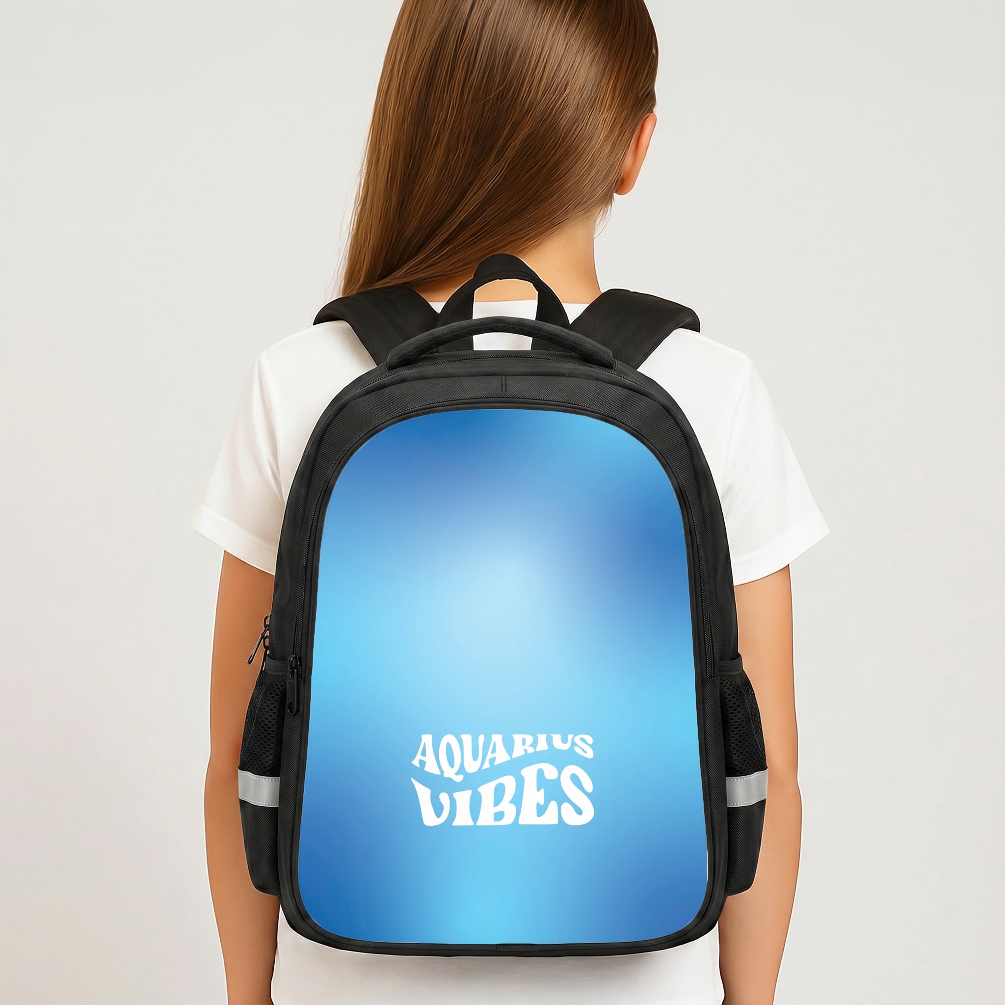 Aquarius Vibes Gradient Zodiac Backpack