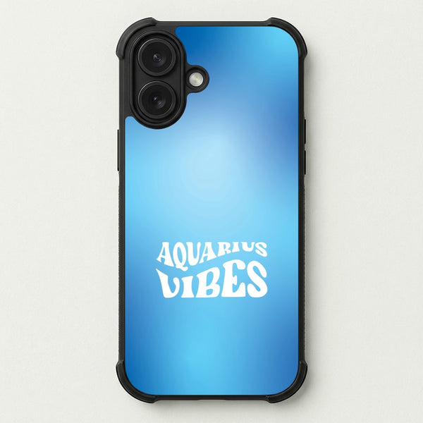 Aquarius Vibes Gradient Zodiac Phone Case — Bumper case