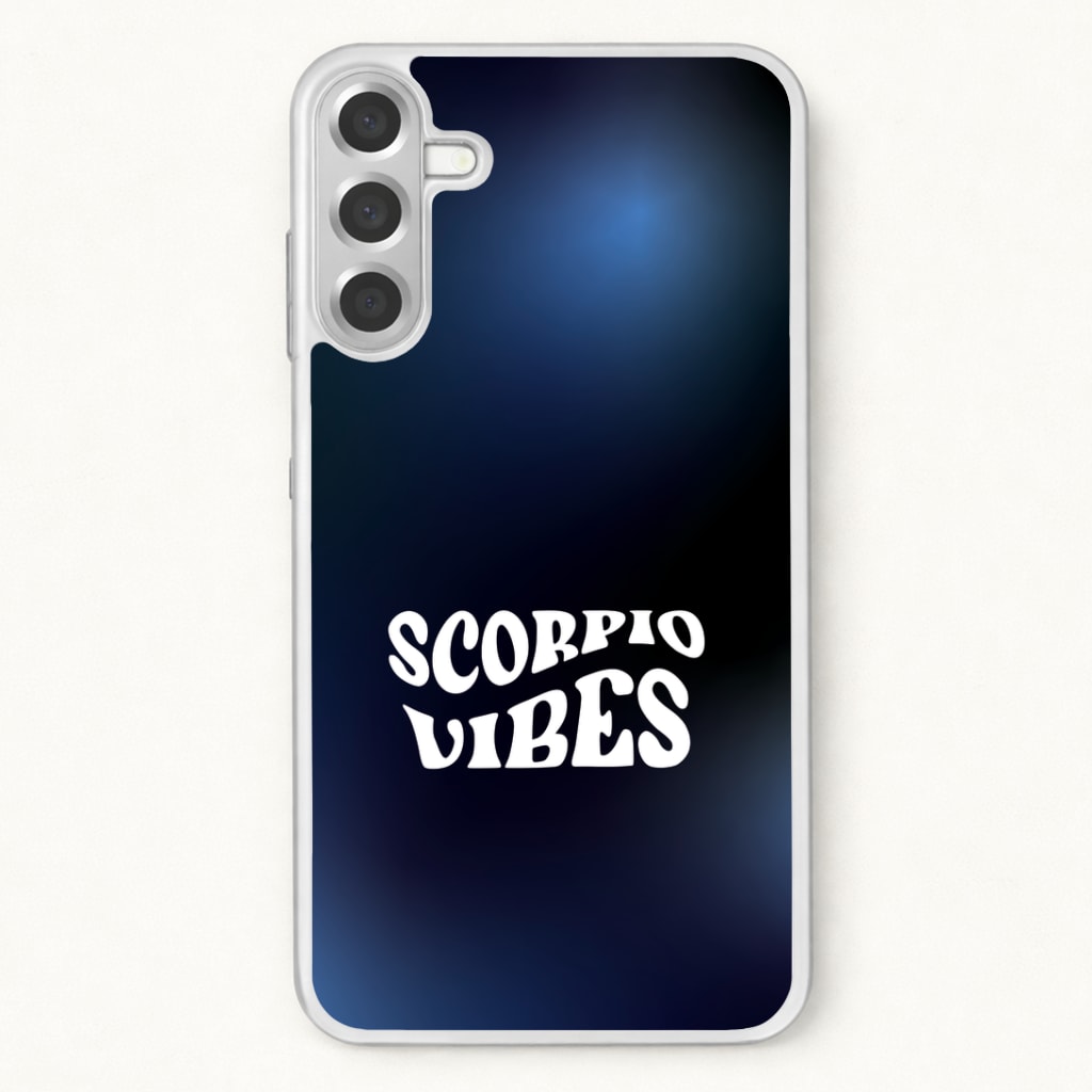 Scorpio Vibes Gradient Zodiac Phone Case for Galaxy A57