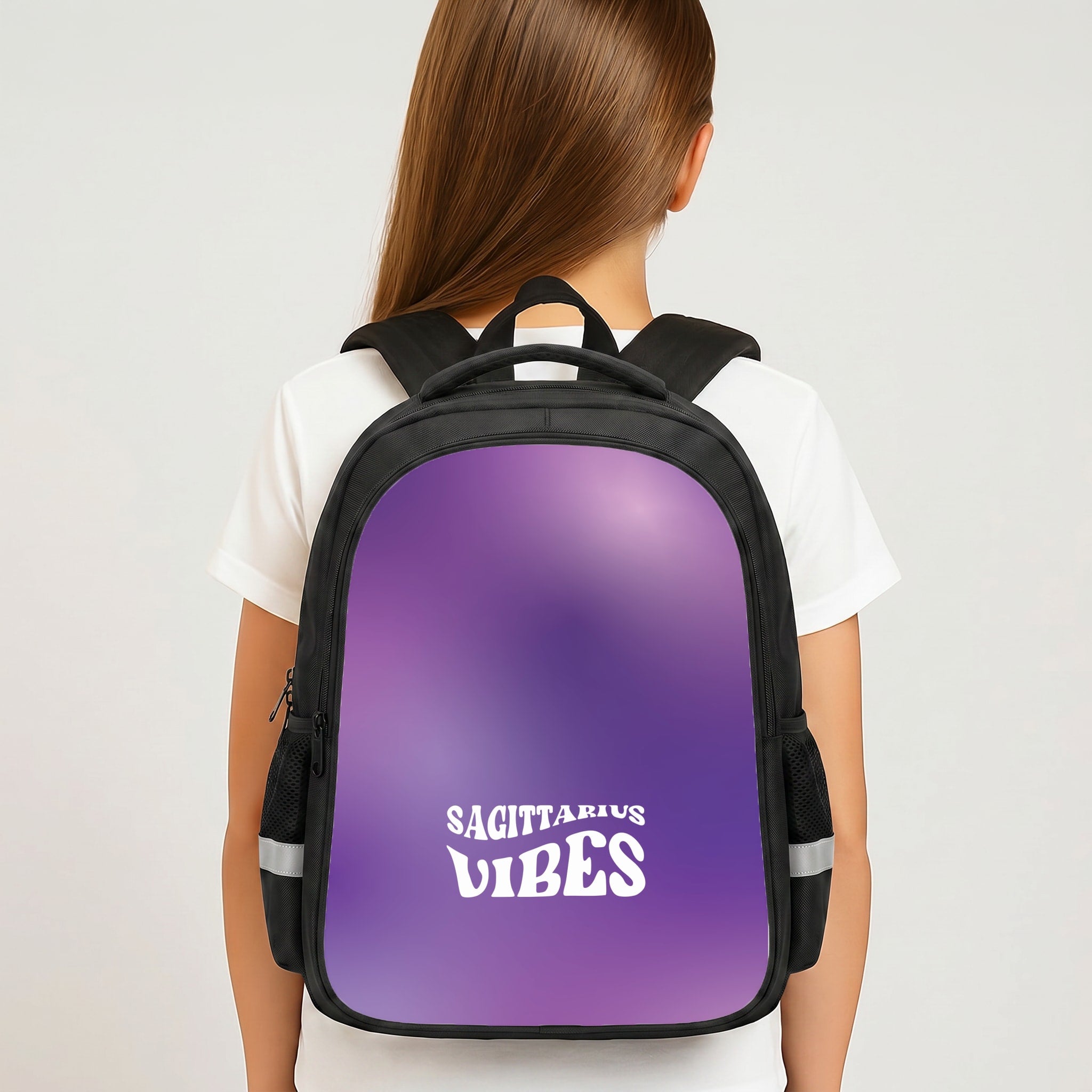 Sagittarius Vibes Gradient Zodiac Backpack