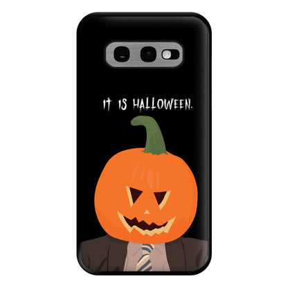 Pumpkin Dwight - Halloween Specials Phone Case for Galaxy S10e