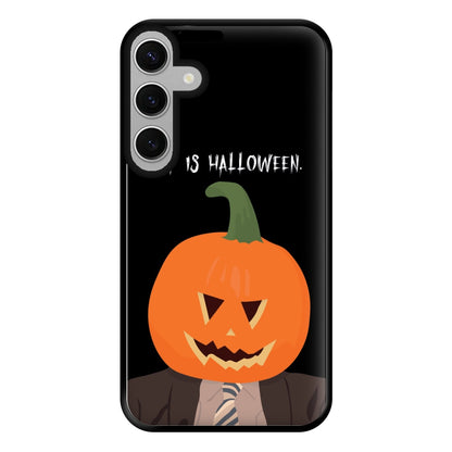 Pumpkin Dwight - Halloween Specials Phone Case for Galaxy S24FE