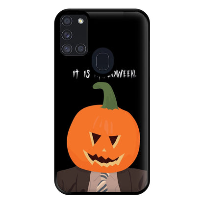 Pumpkin Dwight - Halloween Specials Phone Case for Galaxy A21s