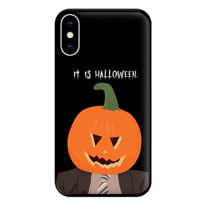 Pumpkin Dwight - Halloween Specials Phone Case for iPhone XS Max