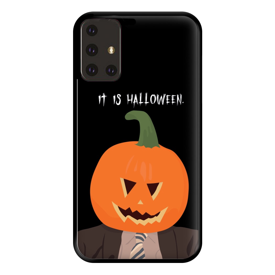 Pumpkin Dwight - Halloween Specials Phone Case for Galaxy A71