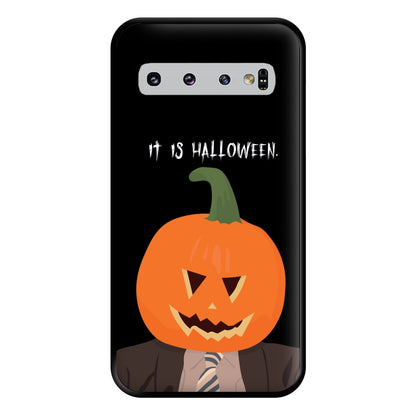 Pumpkin Dwight - Halloween Specials Phone Case for Galaxy S10 Plus