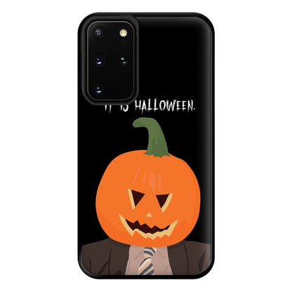 Pumpkin Dwight - Halloween Specials Phone Case for Galaxy S20 Plus