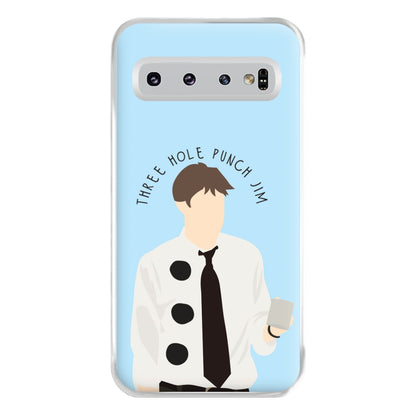 Three Hole Punch Jim - Halloween Specials Phone Case for Galaxy S10 Plus