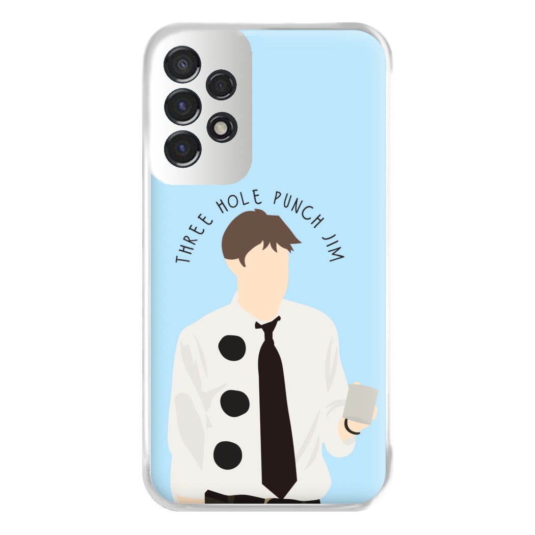 Three Hole Punch Jim - Halloween Specials Phone Case for Galaxy A53