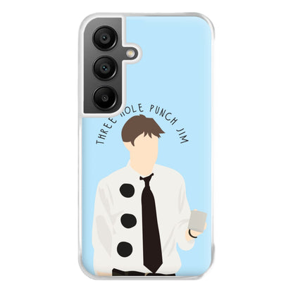 Three Hole Punch Jim - Halloween Specials Phone Case for Galaxy A55