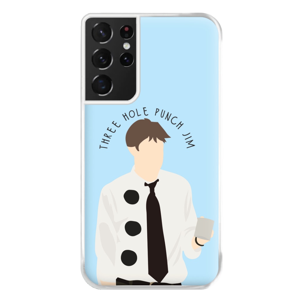 Three Hole Punch Jim - Halloween Specials Phone Case for Galaxy S21 Ultra