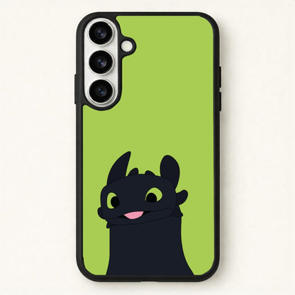 Black Fury Dragon Phone Case for Galaxy S26