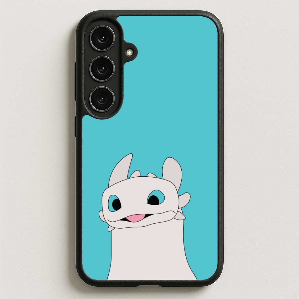 White Fury Dragon Phone Case for Galaxy S25FE