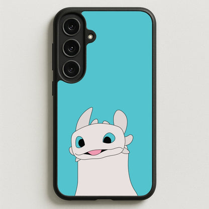 White Fury Dragon Phone Case for Galaxy S25FE