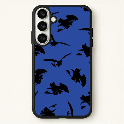 Dragon Silhouettes Pattern Phone Case for Galaxy S26