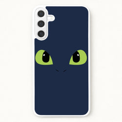Black Fury Dragon Face Phone Case for Galaxy A57