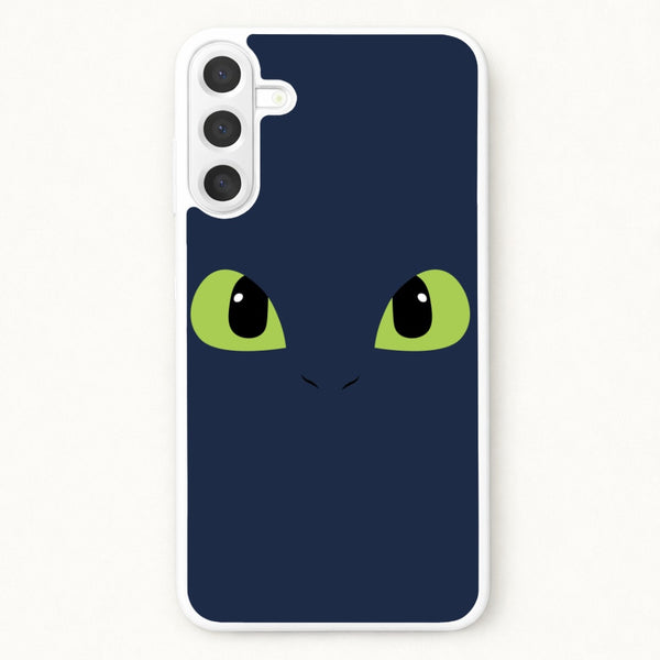 Black Fury Dragon Face Phone Case for Galaxy A17