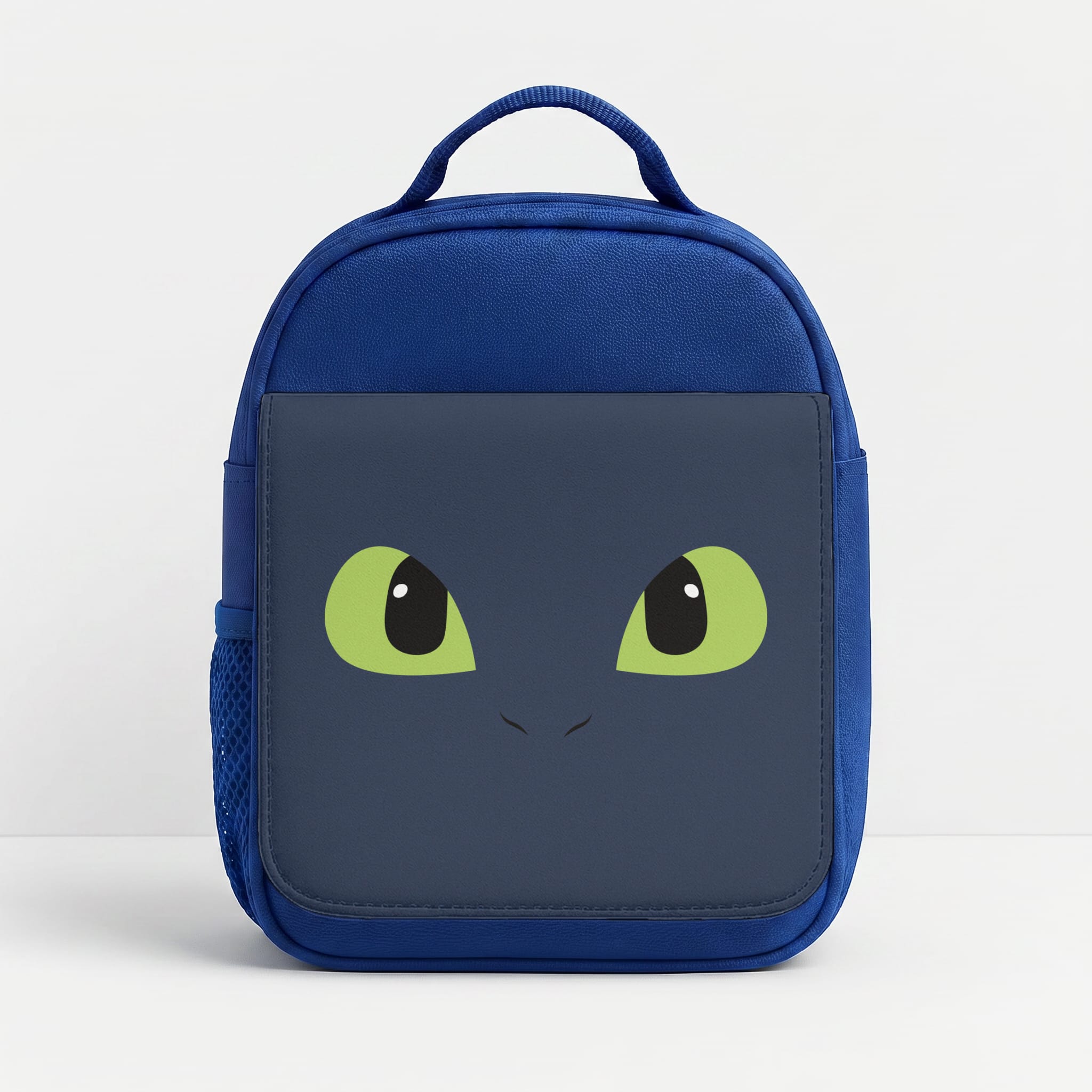 Black Fury Dragon Face Lunchbox - Blue