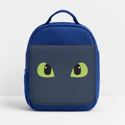 Black Fury Dragon Face Lunchbox - Blue