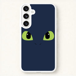 Black Fury Dragon Face Phone Case for Galaxy S26 Plus
