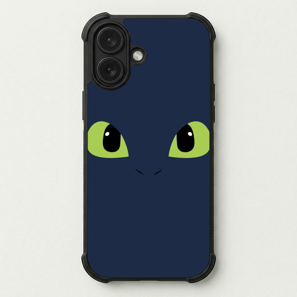 Black Fury Dragon Face Phone Case — Bumper case