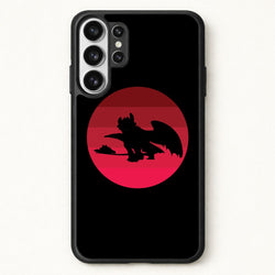 Red Sunset Dragon Phone Case for Galaxy S26 Ultra
