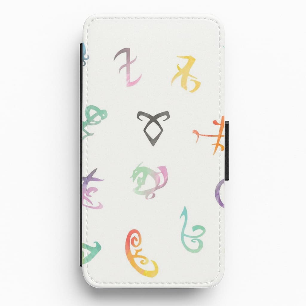 Watercolour Runes - Shadowhunters Flip Wallet Phone Case