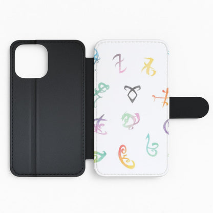 Watercolour Runes - Shadowhunters Flip Wallet Phone Case