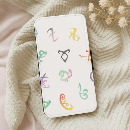 Watercolour Runes - Shadowhunters Flip Wallet Phone Case