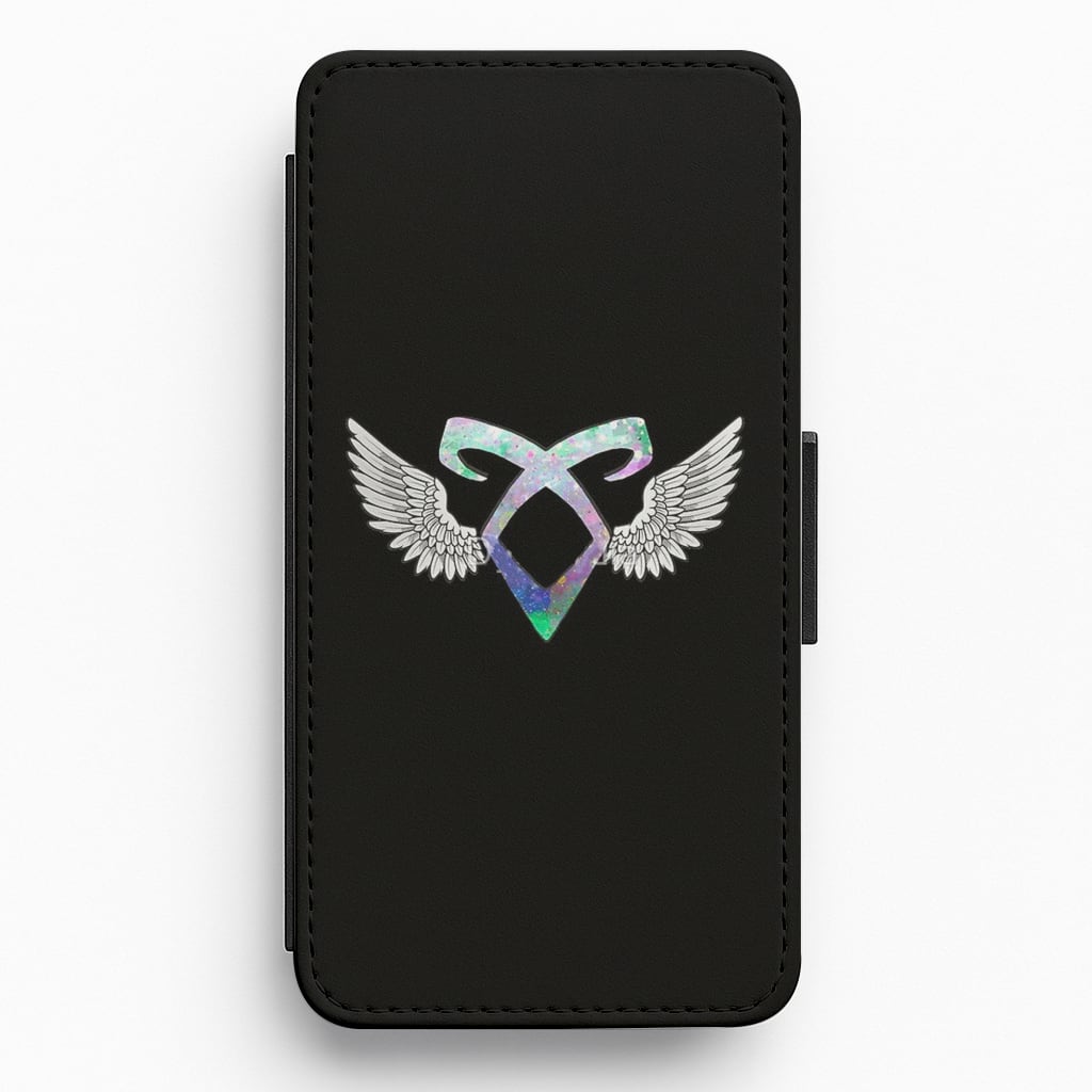 Shadowhunters Galaxy Rune Logo Flip Wallet Phone Case