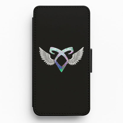 Shadowhunters Galaxy Rune Logo Flip Wallet Phone Case