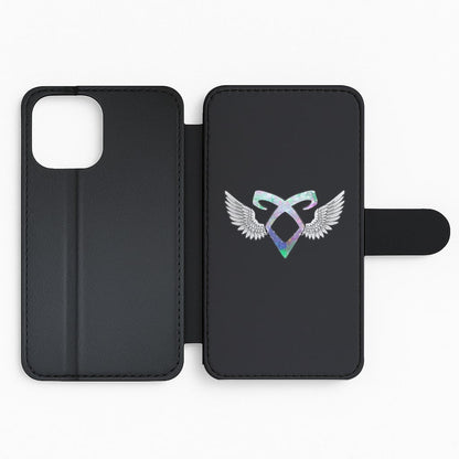 Shadowhunters Galaxy Rune Logo Flip Wallet Phone Case