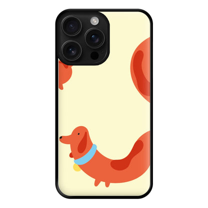 Sausage dog wrapped round - Dachshunds Phone Case for iPhone 16 Pro Max