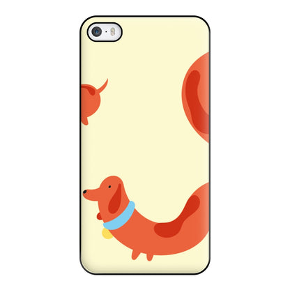 Sausage dog wrapped round - Dachshunds Phone Case for iPhone 5 / 5s / SE 2016