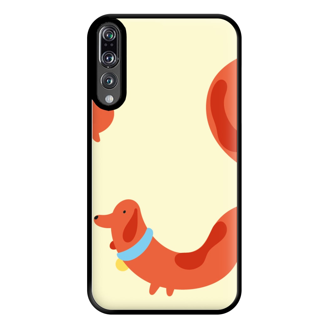 Sausage dog wrapped round - Dachshunds Phone Case for Huawei P20 Pro