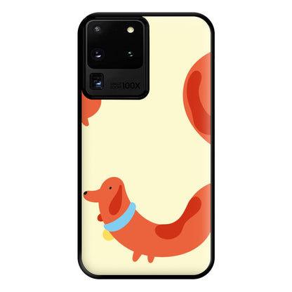 Sausage dog wrapped round - Dachshunds Phone Case for Galaxy S20 Ultra