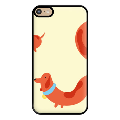 Sausage dog wrapped round - Dachshunds Phone Case for iPhone 6 Plus / 7 Plus / 8 Plus