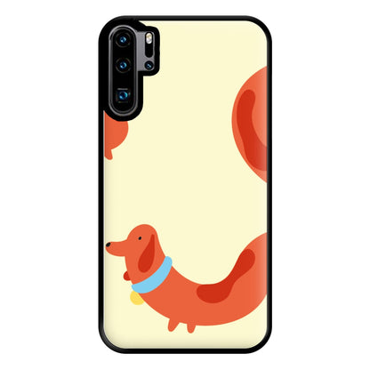 Sausage dog wrapped round - Dachshunds Phone Case for Huawei P30 Pro