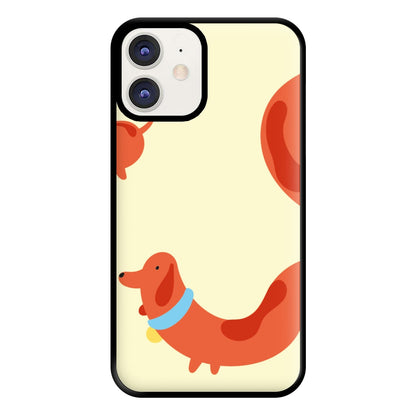 Sausage dog wrapped round - Dachshunds Phone Case for iPhone 11