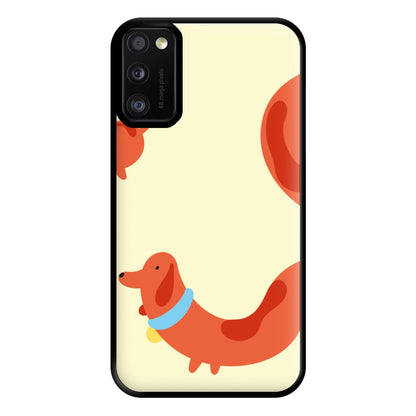 Sausage dog wrapped round - Dachshunds Phone Case for Galaxy A41