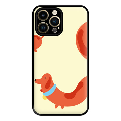 Sausage dog wrapped round - Dachshunds Phone Case for iPhone 14 Pro Max