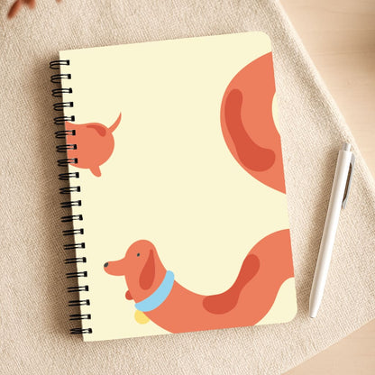 Sausage dog wrapped round - Dachshunds Notepad