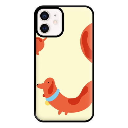 Sausage dog wrapped round - Dachshunds Phone Case for iPhone 12 Mini