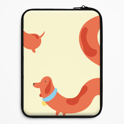Sausage dog wrapped round - Dachshunds Universal Laptop Sleeve
